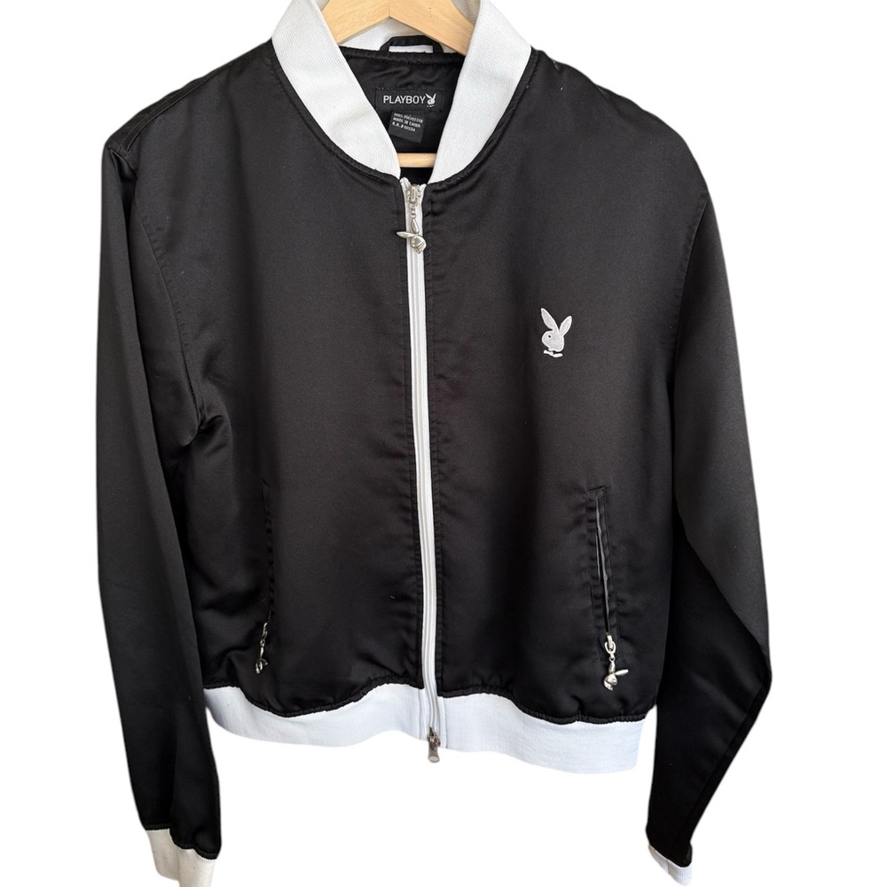 Playboy Black Bomber Jacket
